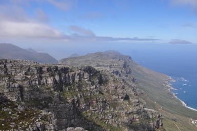 View at the top of Table Mountain